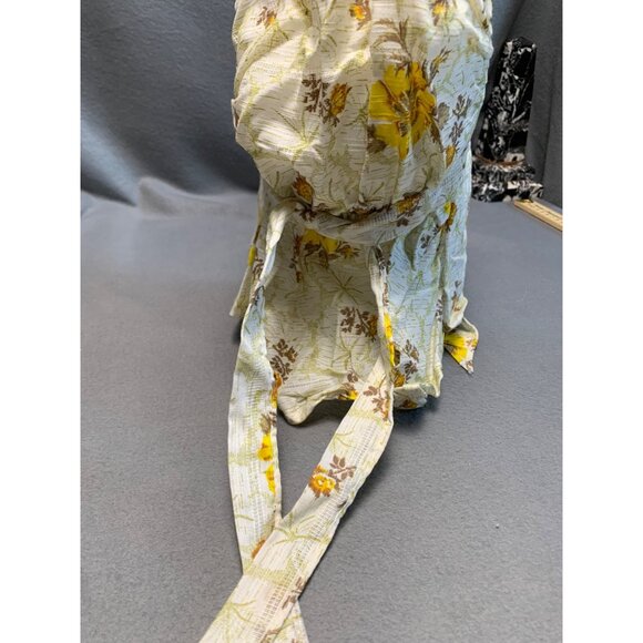 Vintage Handmade Womens Floral Prairie Bonnet - Picture 5 of 9